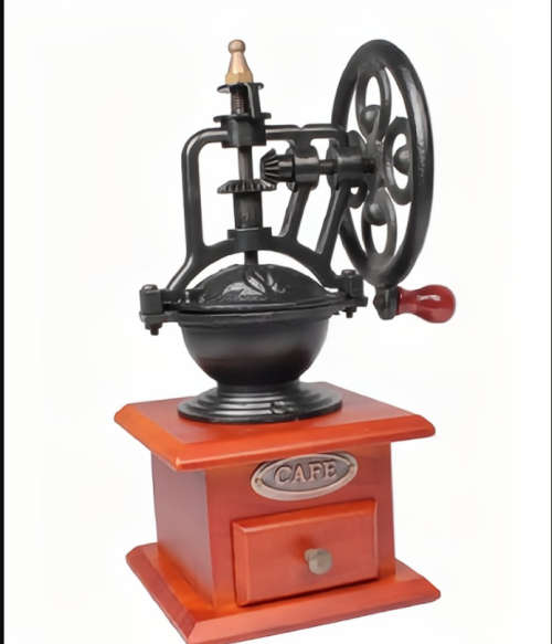 Espresso & Coffee Machines Wooden Retro Coffee Bean Grinder Manual